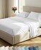 California Design Den 100% Cotton Sateen Split King Sheets, 5 Pcs, White