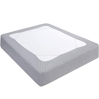 Box Spring Cover King Size, Elastic Fabric Wrap Around 4 Sides Bed Skirt