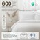 California Design Den Luxury 600 Thread Count Cal King Sheets, Light Grey