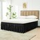 Wrap Around Bed Skirt Dorm Twin &amp; Twin XL 18" Drop-Elastic Dust Ruffle