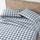 Eddie Bauer - Twin XL Sheet Set with Fitted Sheet &amp; Pillowcase, 100% Cotton Percale Bedding, Crisp &amp; Cool, Dorm Room Essentials, Navy Plaid