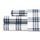 Eddie Bauer - Twin XL Sheet Set with Fitted Sheet &amp; Pillowcase, 100% Cotton Percale Bedding, Crisp &amp; Cool, Dorm Room Essentials, Navy Plaid