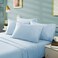 BYSURE 6 Pieces Bed Sheets Set(King, Baby Blue) - Hotel Luxury Super Soft 1800 Thread Count 100% Microfiber Sheets with Deep Pockets, Wrinkle &amp; Fade Resistant