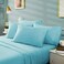 BYSURE 6 Pieces Bed Sheets Set(Full, Aqua Blue) - Hotel Luxury Super Soft 1800 Thread Count 100% Microfiber Sheets with Deep Pockets, Wrinkle &amp; Fade Resistant
