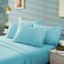 BYSURE 6 Pieces Bed Sheets Set(Full, Aqua Blue) - Hotel Luxury Super Soft 1800 Thread Count 100% Microfiber Sheets with Deep Pockets, Wrinkle &amp; Fade Resistant