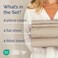 King Size 4 Piece Sheet Set - Comfy Breathable &amp; Cooling Sheets - Cream