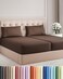 Split King Size 5 Piece Sheet Set - Breathable &amp; Cooling Sheets - Brown