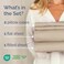 Cal King Size 4 Piece Sheet Set - Comfy Breathable &amp; Cooling Sheets - Cream