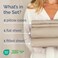 Cal King Size 4 Piece Sheet Set - Comfy Breathable &amp; Cooling Sheets - Cream