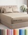 Extra Deep Queen Sheet Set - 6 Piece Breathable and Cooling Sheets - Cream