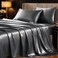 CozyLux Satin Sheets King, 4-Piece 14-Inch Deep Pocket Sheet Set
