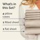 Cal King 6 Piece Bed Sheet Set - Comfy, Breathable &amp; Cooling Sheets - Cream