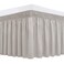 Wrap Around Queen Size Bed Skirt 15" Drop-Elastic Dust Ruffle Camel Grey
