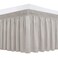 Wrap Around Queen Size Bed Skirt 15" Drop-Elastic Dust Ruffle Camel Grey