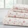Modern Threads Printed 3-Piece Extra Soft Bedding Sheets &amp; Pillowcase Set, Deep Pocket up to 16 inch Mattress Kashmir Rose Twin