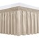Wrap Around Bed Skirt King Size 15" Drop-Elastic Dust Ruffle Light Camel