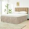 Wrap Around Bed Skirt King Size 15" Drop-Elastic Dust Ruffle Light Camel