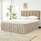 Wrap Around Bed Skirt King Size 15" Drop-Elastic Dust Ruffle Light Camel