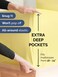 CGK Linens Extra Deep Twin XL Fitted Sheet - Dorm Room Essentials - Yellow