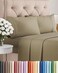 King Size 4 Piece Sheet Set - Comfy Breathable &amp; Cooling Sheets - Khaki
