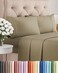 King Size 4 Piece Sheet Set - Comfy Breathable &amp; Cooling Sheets - Khaki