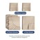 Split King Size 5 Piece Sheet Set - Breathable &amp; Cooling Sheets - Cream