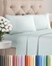 Queen Size 4 Piece Sheet Set - Comfy Breathable &amp; Cooling Sheets - Ice Blue