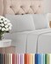 Queen Size 4 Piece Sheet Set - Breathable &amp; Cooling Sheets - Grey Stripes