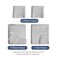 Queen Size 4 Piece Sheet Set - Ultra Soft &amp; Cooling Sheets - Grey Stripes 1
