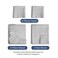 Queen Size 4 Piece Sheet Set - Ultra Soft &amp; Cooling Sheets - Grey Stripes 1