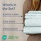Cal King Size 4 Piece Sheet Set - Breathable &amp; Cooling Sheets - Ice Blue