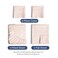 Queen Size 4 Piece Sheet Set - Soft &amp; Cooling Bed Sheets - Blush Stripes 1