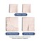 Queen Size 4 Piece Sheet Set - Soft &amp; Cooling Bed Sheets - Blush Stripes 1