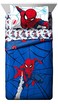 Marvel Spiderman Twin Comforter Set 5 Piece Kids Bedding for Boys, Blue