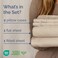King Size 4 Piece Sheet Set - Comfy Breathable &amp; Cooling Sheets - Wheat