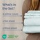 King Size 4 Piece Sheet Set - Comfy Breathable &amp; Cooling Sheets - Ice Blue