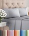 King Size 4 Piece Sheet Set - Breathable &amp; Cooling Sheets - Steel Blue
