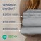 King Size 4 Piece Sheet Set - Breathable &amp; Cooling Sheets - Steel Blue