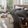 MooMee Sheet Set 100% Washed Cotton Linen-Like Extra Deep Pocket Queen