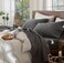 MooMee Sheet Set 100% Washed Cotton Linen-Like Extra Deep Pocket Queen