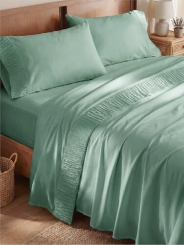 Bedsure Full Size Sheets - 4 Pieces Soft, Breathable, Cooling Bed Sheets