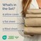 Queen Size 4 Piece Sheet Set - Breathable &amp; Cooling Sheets - Heathered Tan