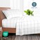 Bare Home Printed Sheet Set (Full, Modern Plaid - White/Grey)