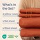 King Size 4 Piece Sheet Set - Breathable &amp; Cooling Sheets - Terracotta