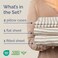 King Size 4 Piece Sheet Set - Breathable &amp; Cooling Sheets - Beige Stripes