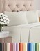 King Size 4 Piece Sheet Set - Breathable &amp; Cooling Sheets - Beige Stripes