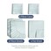 Split King Size 5 Piece Sheet Set - Breathable &amp; Cooling Sheets - Ice Blue
