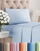 Twin Size 3 Piece Sheet Set - Comfy Breathable &amp; Cooling Sheets - Sky Blue