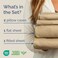 King Size 4 Piece Sheet Set - Breathable &amp; Cooling Sheets - Heathered Tan