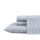 Eddie Bauer - Twin Sheet Set with Fitted Sheet &amp; Pillowcase, 100% Cotton Percale Bedding, Crisp &amp; Cool, Dorm Room Essentials, Ticking Stripe Light Blue